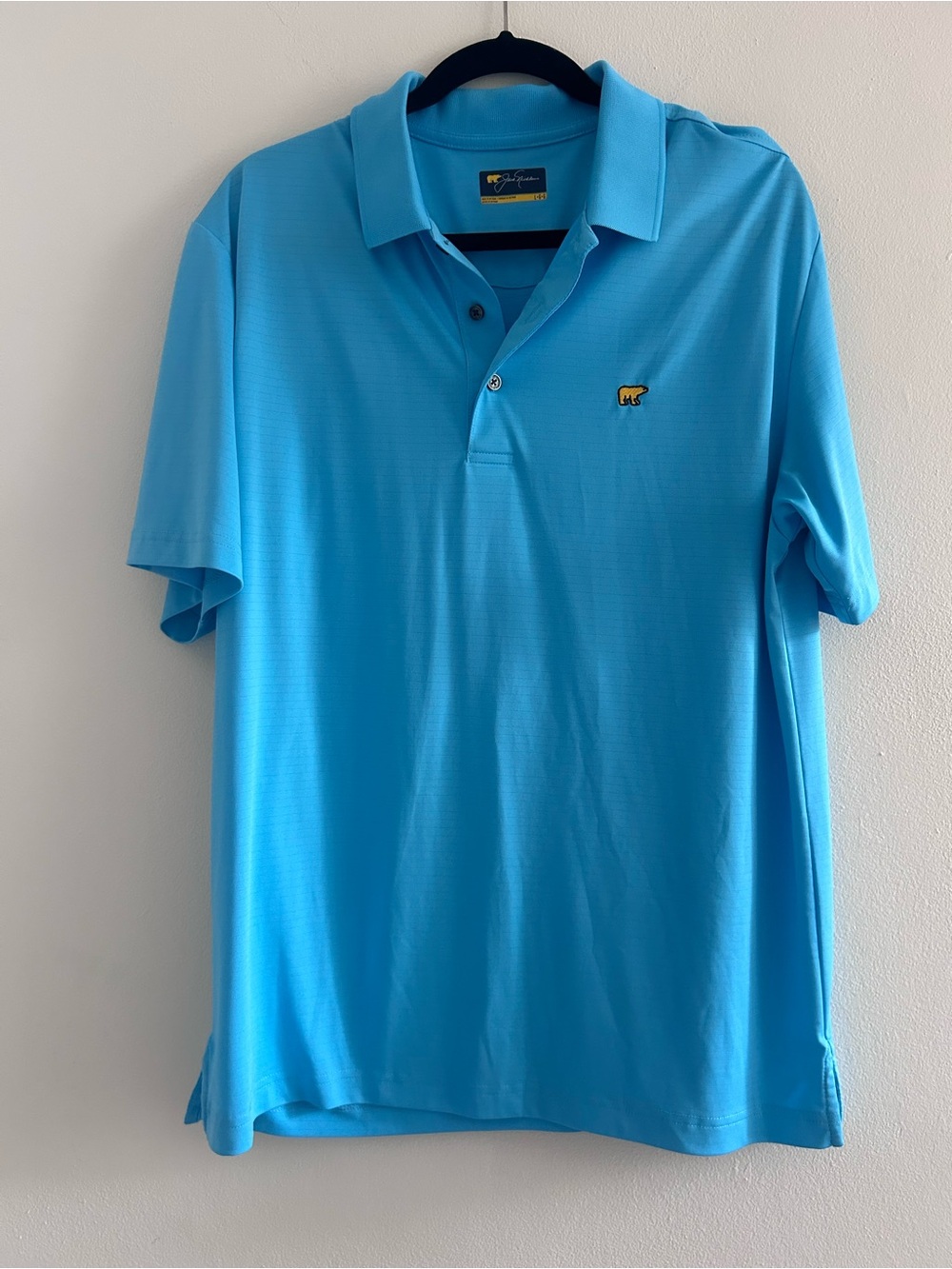 BUNDLE: Two Jack Nicklaus Men's Polo Shirts Side Large (Blue and Coral)